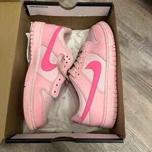 Nike Pink Sneakers with Swoosh Logo